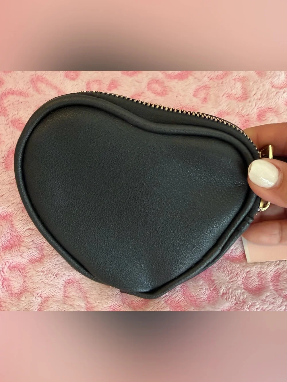 NWT Juicy Couture Multicolor Sequin & Denim Heart Wristlet Purse Women’s